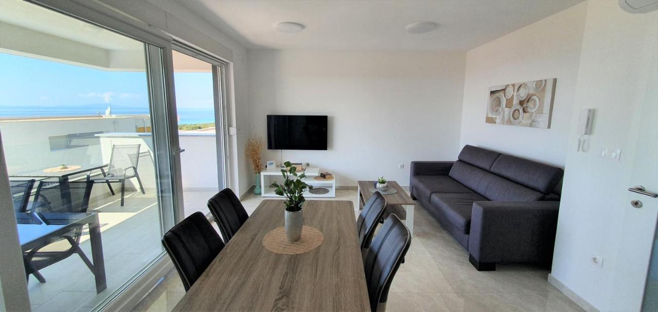 Seahorse Luxury Apartment With Pool And Sea View Novalja Eksteriør billede
